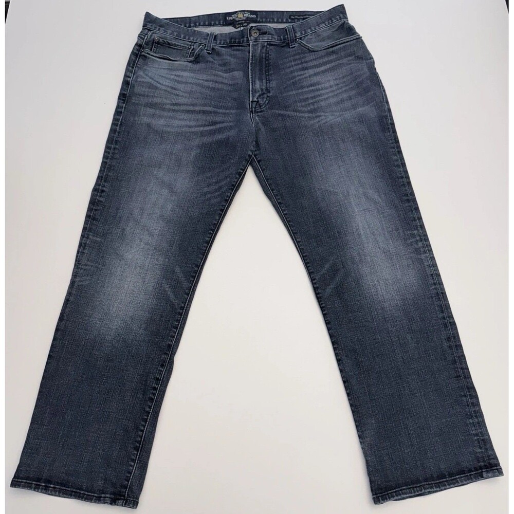 Lucky Brand 363 Vintage Straight Jeans Men 34x30 Blue Fade Denim (Fits 36x29.5)
